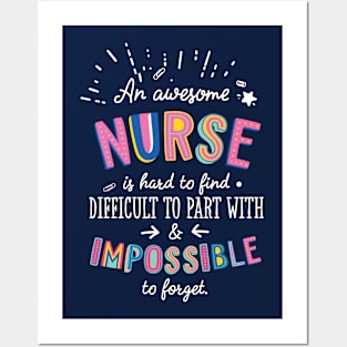 An awesome Nurse Gift Idea - Impossible to Forget Quote Posters and Art